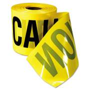 Empire Caution Barricade Tape, "Caution Cuidado" Text, 3" x 200 ft, Yellow/Black (770201)