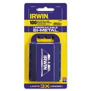 IRWIN Utility Knife Bi-Metal Traditional Replacement Blades, 100 Dispenser (2084400)