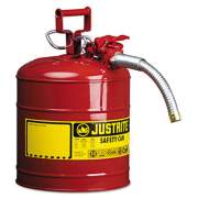 Justrite Accuflow Safety Can, Type Ii, 5gal, Red, 1" Hose (7250130)