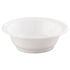 Dart Famous Service Plastic Dinnerware, Bowl, 12 oz, White, 125/Pack, 8 Packs/Carton (12BWWF)