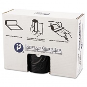 Inteplast Group High-Density Commercial Can Liners Value Pack, 60 gal, 19 microns, 38" x 58", Black, 150/Carton (VALH3860K22)