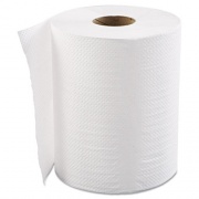 GEN Hardwound Roll Towels, 1-Ply, White, 8" x 600 ft, 12 Rolls/Carton (HWTWHI)