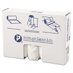 Inteplast Group High-Density Interleaved Commercial Can Liners, 45 gal, 12 microns, 40" x 48", Clear, 250/Carton (S404812N)