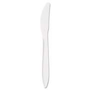 GEN Medium-Weight Cutlery, Knife, White, 1000/Carton (PPKN)