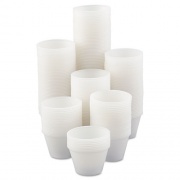 Dart Polystyrene Portion Cups, 4 oz, Translucent, 250/Bag, 10 Bags/Carton (P400N)