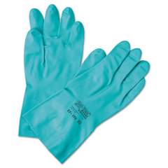 Ansell Sol-Vex Sandpatch-Grip Nitrile Gloves, Green, Size 8 (371858)
