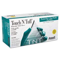 Ansell Touch N Tuff Nitrile Gloves, Teal, Size 8 1/2 - 9, 100/box (92600859)