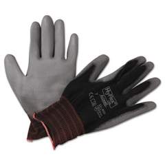 Ansell HyFlex Lite Gloves, Black/Gray, Size 7, 12 Pairs (116007BK)