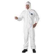 DuPont Tyvek Elastic-Cuff Hooded Coveralls, Hd Polyethylene, White, 3x-Large, 25/carton (TY127S3XL)