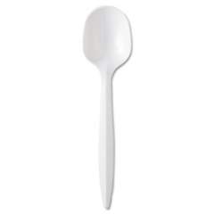 GEN Medium-Weight Cutlery, Soup Spoon, White, 1000/carton (PPSS)