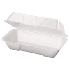 Genpak 21600 Hinged-Lid Foam Carryout Containers