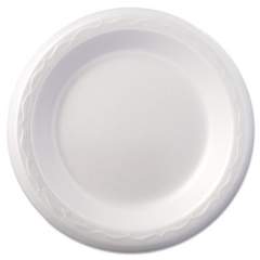 Genpak Foam Dinnerware, Plate, 6" Dia, White, 125/pack, 8 Packs/carton (80600)