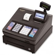 Sharp XE Series Electronic Cash Register, Thermal Printer, 2,500 Look-Ups, 25 Clerks, LCD Display, 17.6 lbs (XEA207)