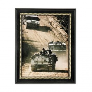 AbilityOne 7105014588210 SKILCRAFT Military-Themed Picture Frame, Army, Black, Wood, 8 1/2 x 11