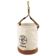 Klein Tools Leather-Bottom Canvas Bucket With Swivel Snap (5104S)