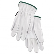 MCR Safety Grain Goatskin Driver Gloves, White, Medium, 12 Pairs (3601M)