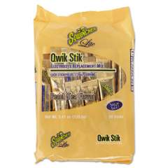 Sqwincher Sugar-Free Qwik Stiks Energy Drink Mix, Peach Tea, 1.26oz, 500/carton (060104-PT)
