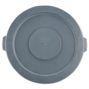 Rubbermaid Commercial BRUTE Round Container Lids, Gray (2631GRAY)