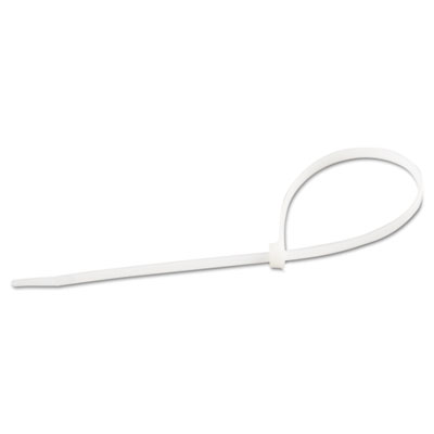 GB Cable Ties, 11", 75 Lb, White, 100/pack (46310)