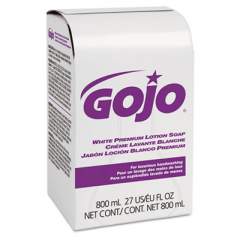 GOJO White Premium Lotion Soap, Spring Rain Scent, 800 Ml Refill, 12/carton (9104)