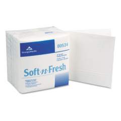 Georgia Pacific Soft-N-Fresh Patient Care Disposable Wash Cloths, 13x13, White, 50/pk, 20 Pk/ct (80534)
