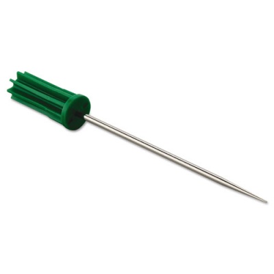 Unger People's Paper Picker Replacement Pin Plugs, 4", Stainless Steel/Green