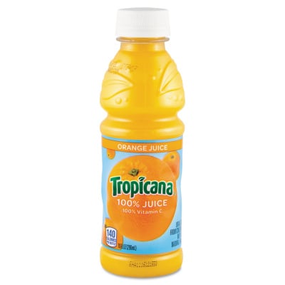 Tropicana 100 Juice Orange 10oz Bottle 24 Carton Bluedogsupplies Com