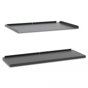 HON Manage Series Shelf and Tray Kit, Steel, 17.5 x 9 x 1, Ash (MGSHTRA1)