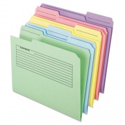 Pendaflex Printed Notes Folder, 1/3-Cut Tabs: Assorted, Letter Size, Assorted Colors, 30/Pack (45269)