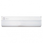 Ledu Under-Cabinet Fluorescent Fixture, Steel, 18.25"w x 4"d x 1.63"h, White (L9011)