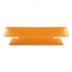 Pendaflex Transparent Colored Tabs For Hanging File Folders, 1/3-Cut Tabs, Orange, 3.5" Wide, 25/Pack (4312ORA)