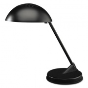 Ledu Incandescent Desk Lamp with Vented Dome Shade, 8.75"w x 16.25"d x 16.25"h, Matte Black (L563MB)