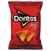 Doritos Nacho Cheese Tortilla Chips, 1.75 oz Bag, 64/Carton (44375)