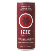 IZZE Fortified Sparkling Juice, Blackberry, 8.4 oz Can, 24/Carton (15023)