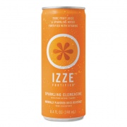 IZZE Fortified Sparkling Juice, Clementine, 8.4 oz Can, 24/Carton (15054)