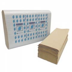 GEN Multi-Fold Paper Towels, 1-Ply, Kraft, 334 Towels/Pack, 12 Packs/Carton (MF4001K)