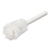 Carlisle Sparta Handle Bottle Brush, Pint, White Polyester Bristles, 4.5" Brush, 7.5" White Plastic Handle (4046600)