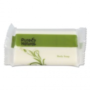 Pure & Natural Body and Facial Soap, Fresh Scent, # 1 1/2 Flow Wrap Bar, 500/Carton (500150)