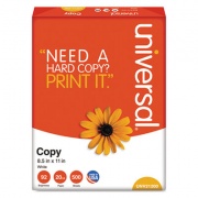 Universal Copy Paper, 92 Bright, 20 lb, 8.5 x 11, White, 500 Sheets/Ream, 10 Reams/Carton (21200)