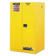 Justrite Sure-Grip Ex Standard Safety Cabinet, 34w X 34d X 65h, Yellow (896000)