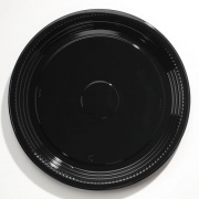 WNA Caterline Casuals Thermoformed Platters, 18" Diameter, Black, 25/Carton (A518PBL)