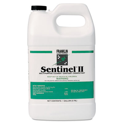 Franklin Sentinel II Disinfectant, Citrus Scent, Liquid, 1 gal Bottle, 4/Carton (F243022)