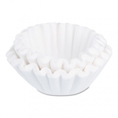 BUNN Commercial Coffee Filters, 6 gal Urn Style, Flat Bottom, 25/Cluster, 10 Clusters/Pack (6GAL21X9)