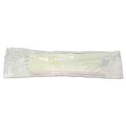 GEN Wrapped Cutlery Kit, 5.25", Spork/Straw/Napkin, White, 1,000/Carton (SCHOOLKIT)