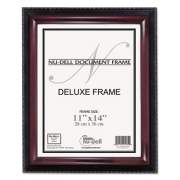 NuDell Executive Document Frame, Plastic, 11 X 14, Black/mahogany (17403)