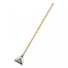 Rubbermaid Commercial Invader Side-Gate Wet-Mop Handle, 60", 1-1/8"Dia, Wood/Steel (H516)
