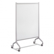Safco Rumba Full Panel Whiteboard Collaboration Screen, 36w x 16d x 54h, White/Gray (2014WBS)