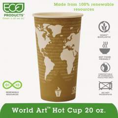 Eco-Products EPBHC20WAPK World Art Hot Cups