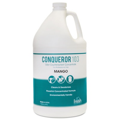 Fresh Products Conqueror 103 Odor Counteractant Concentrate, Mango, 1 gal Bottle, 4/Carton (1WBMG)