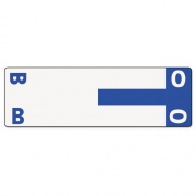 Smead AlphaZ Color-Coded First Letter Combo Alpha Labels, B/O, 1.16 x 3.63, Dark Blue/White, 5/Sheet, 20 Sheets/Pack (67153)